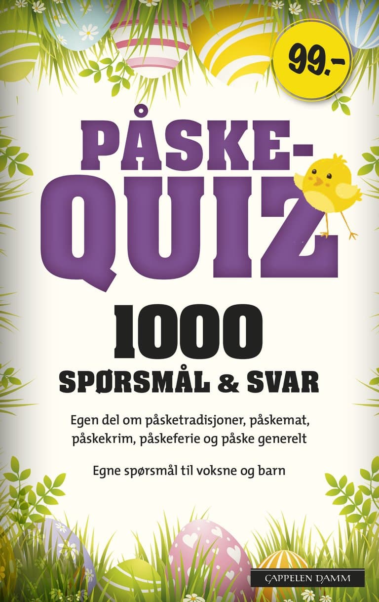 Omslag Påskequiz 2018 av Marit O. Bromark (Heftet)
