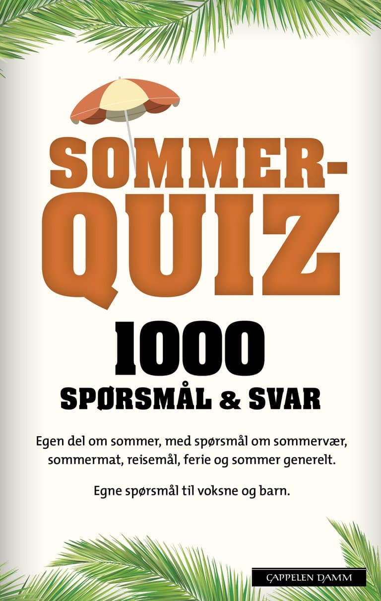 Omslag Sommerquiz 2017 av Marit O. Bromark (Heftet)
