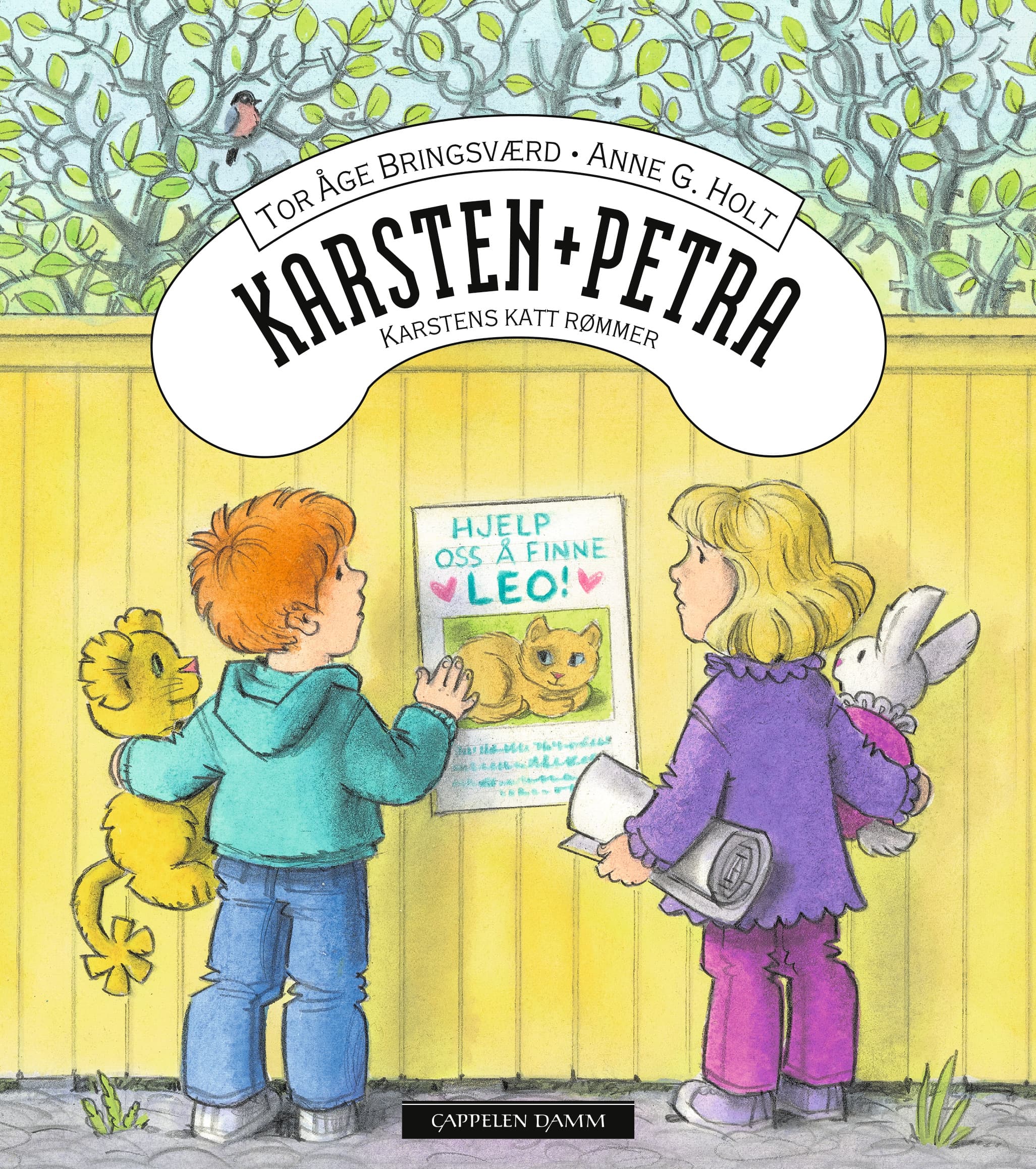 Omslag Karsten og Petra - Karstens katt rømmer av Tor Åge Bringsværd (Ebok)