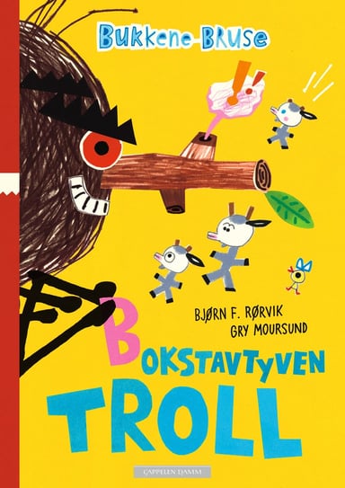 Omslag av "Bukkene Bruse - Bokstavtyven Troll"