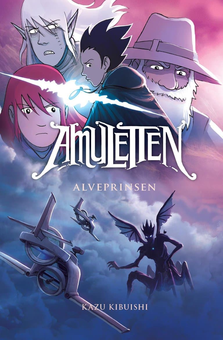 Omslag Amuletten 5: Alveprinsen av Kazu Kibuishi (Heftet)