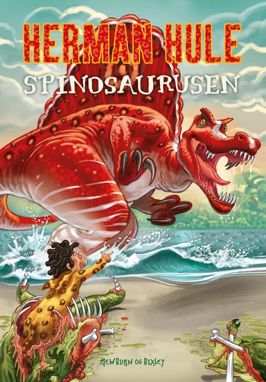 Omslag av "Herman Hule 5: Spinosaurusen"