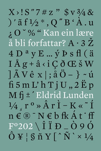 Omslag av "Kan ein lære å bli forfattar?"