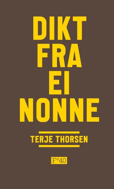 Omslag av "Dikt fra ei nonne"