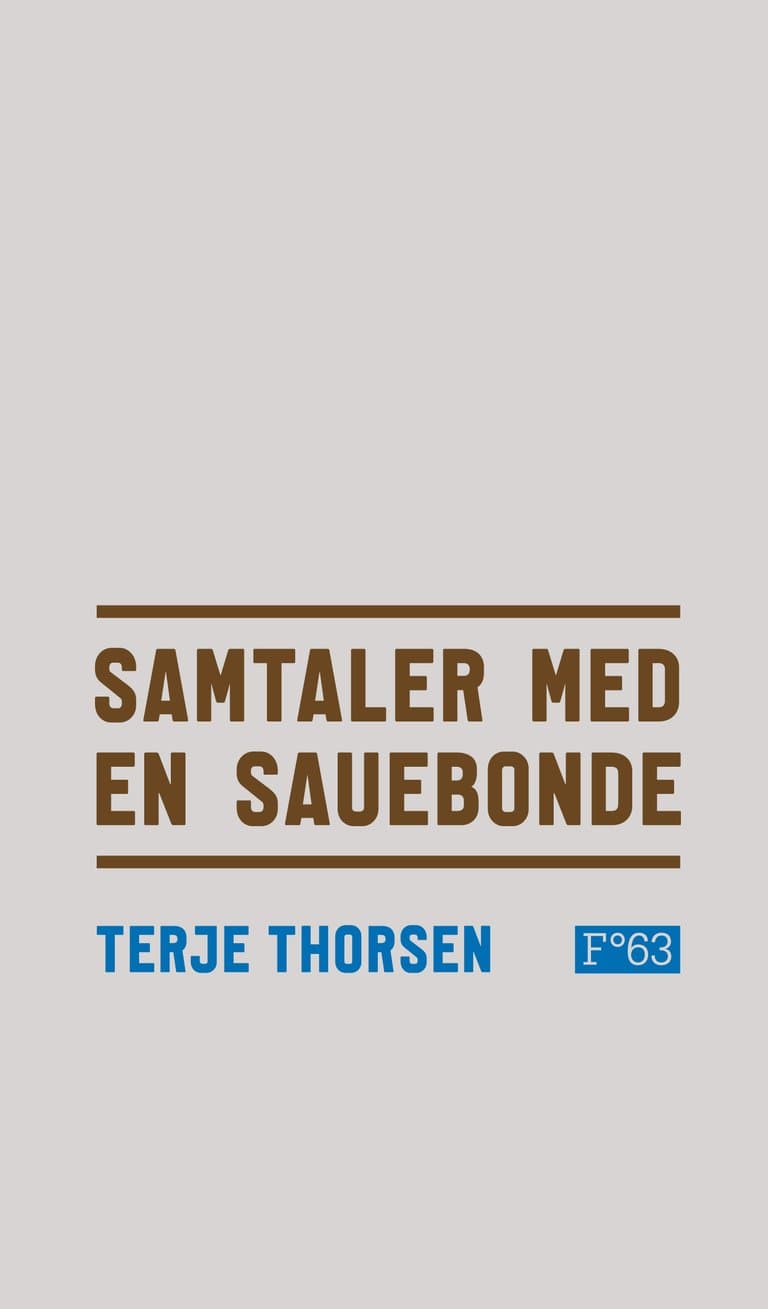 Omslag Samtaler med en sauebonde av Terje Thorsen (Innbundet)