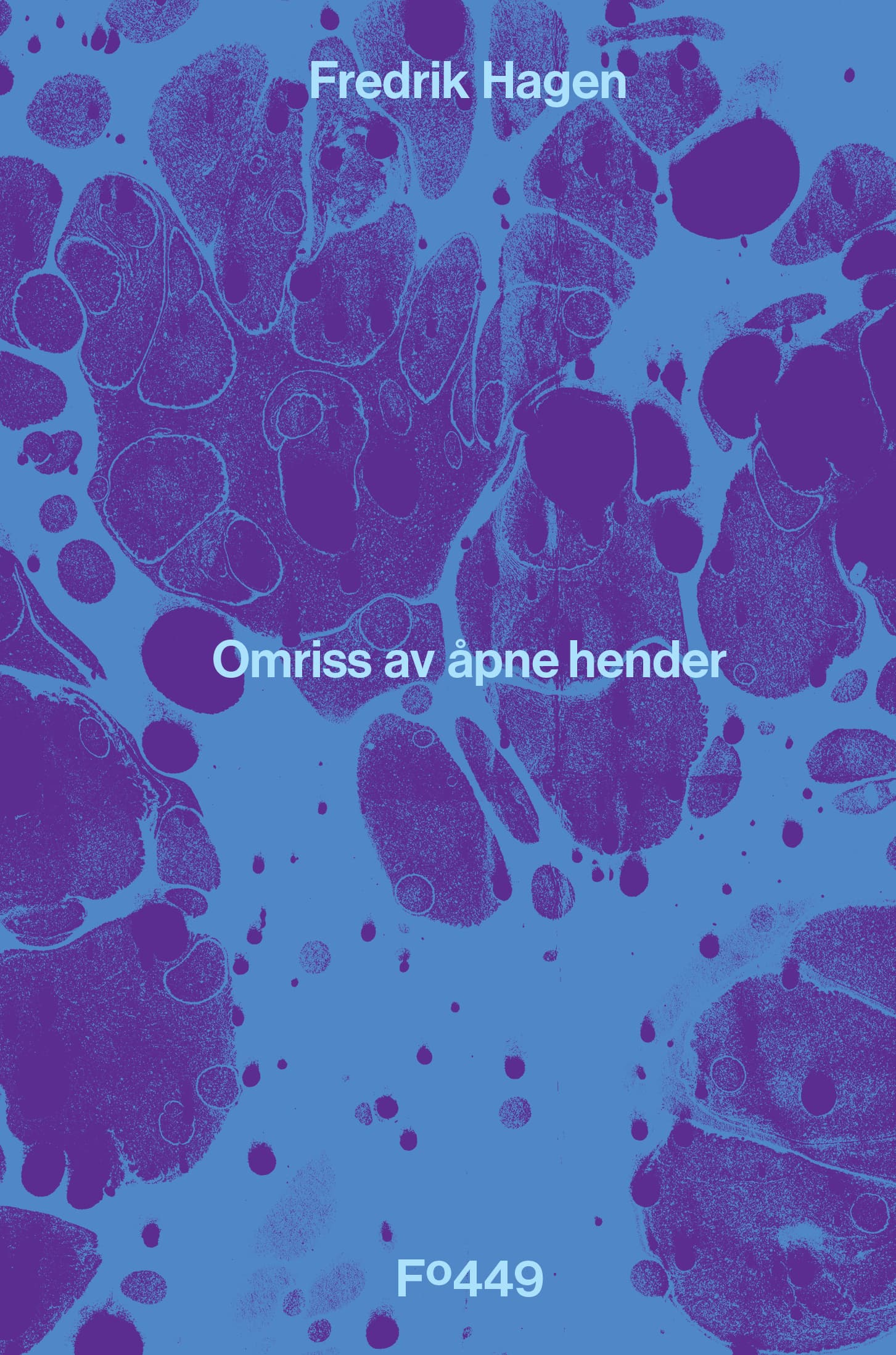 Omslag Omriss av åpne hender av Fredrik Hagen (Innbundet)