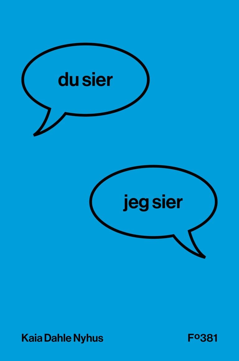 Omslag Du sier, jeg sier av Kaia Dahle Nyhus (Ebok)
