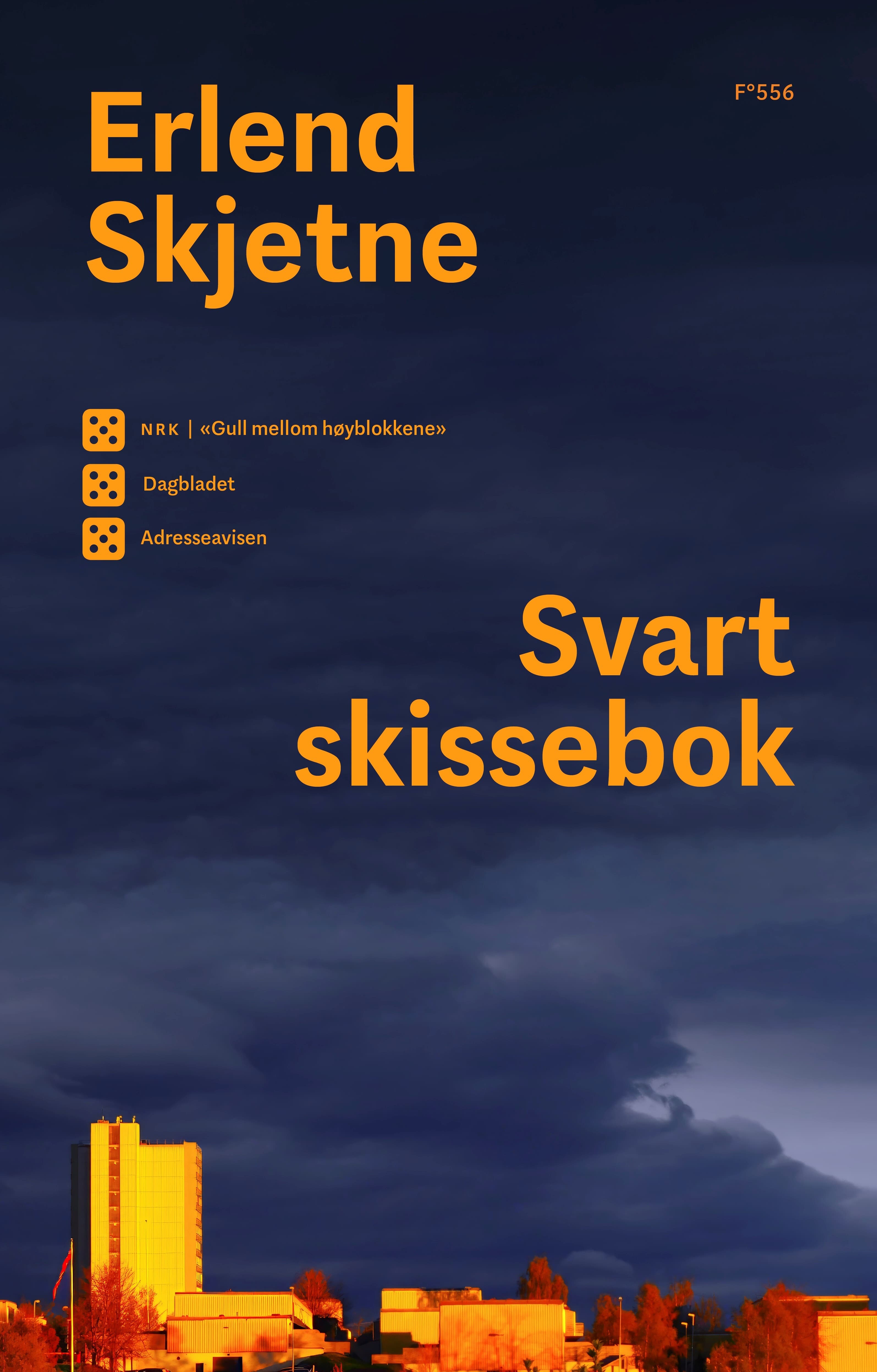 Omslag Svart skissebok av Erlend Skjetne (Innbundet)