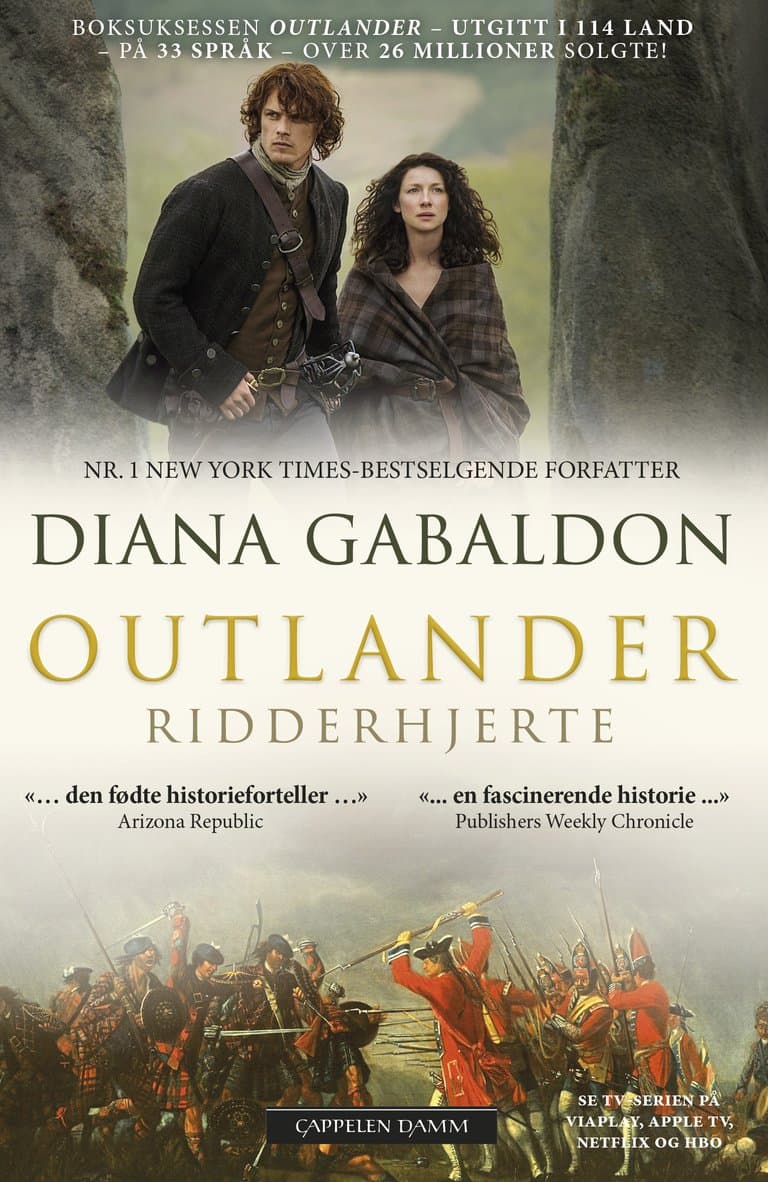 Omslag Ridderhjerte av Diana Gabaldon (Heftet)