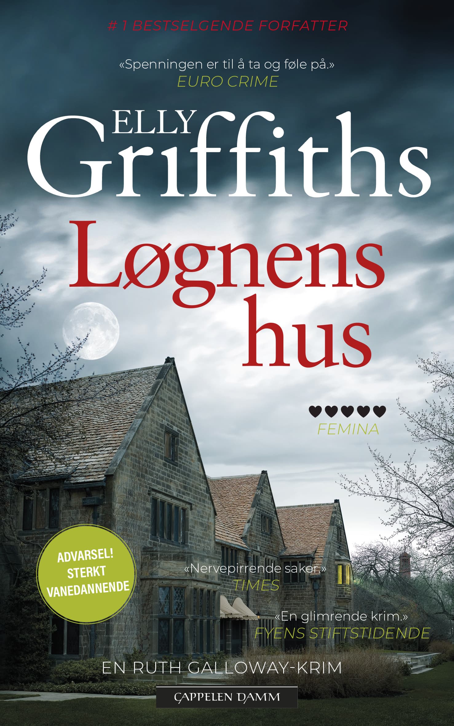 Omslag Løgnens hus av Elly Griffiths (Heftet)