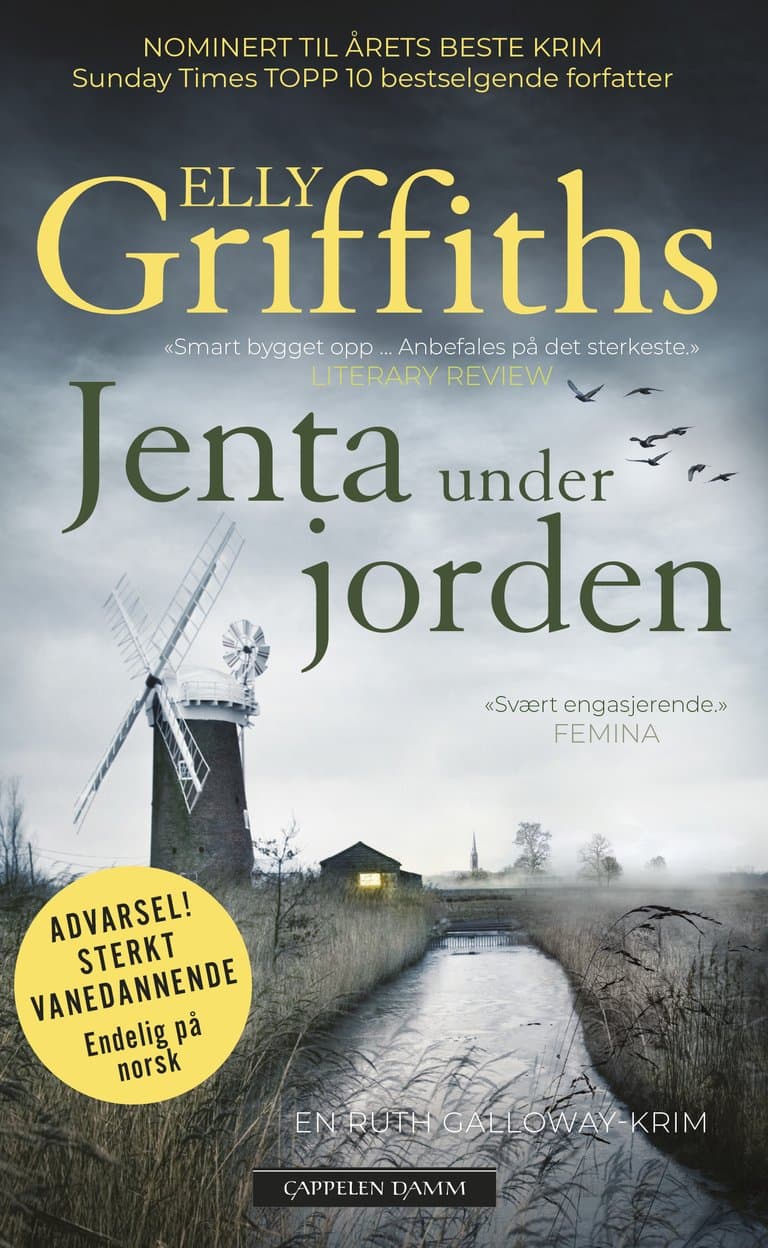 Omslag Jenta under jorden av Elly Griffiths (Innbundet)