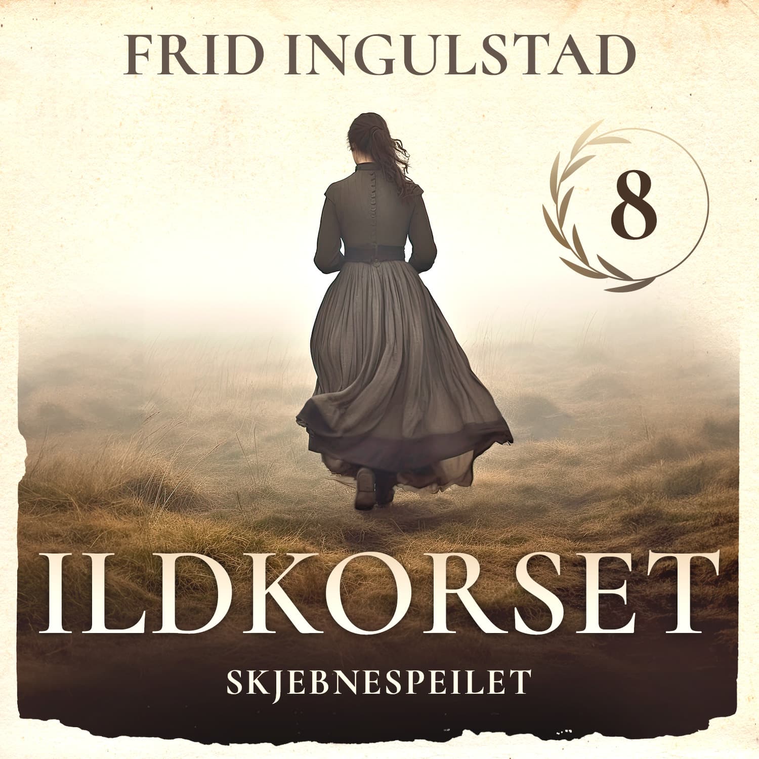 Omslag Skjebnespeilet av Frid Ingulstad (Lydbok)