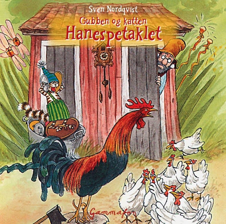 Omslag Gubben og katten og hanespetaklet av Sven Nordqvist (CD)
