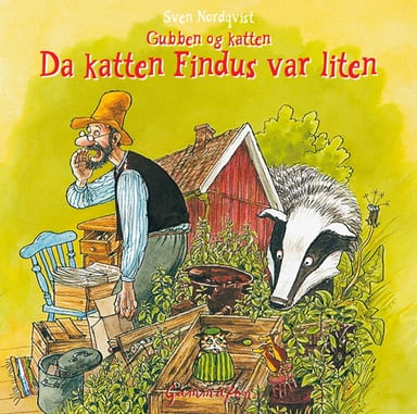Omslag av "Gubben og katten - Da katten Findus var liten"