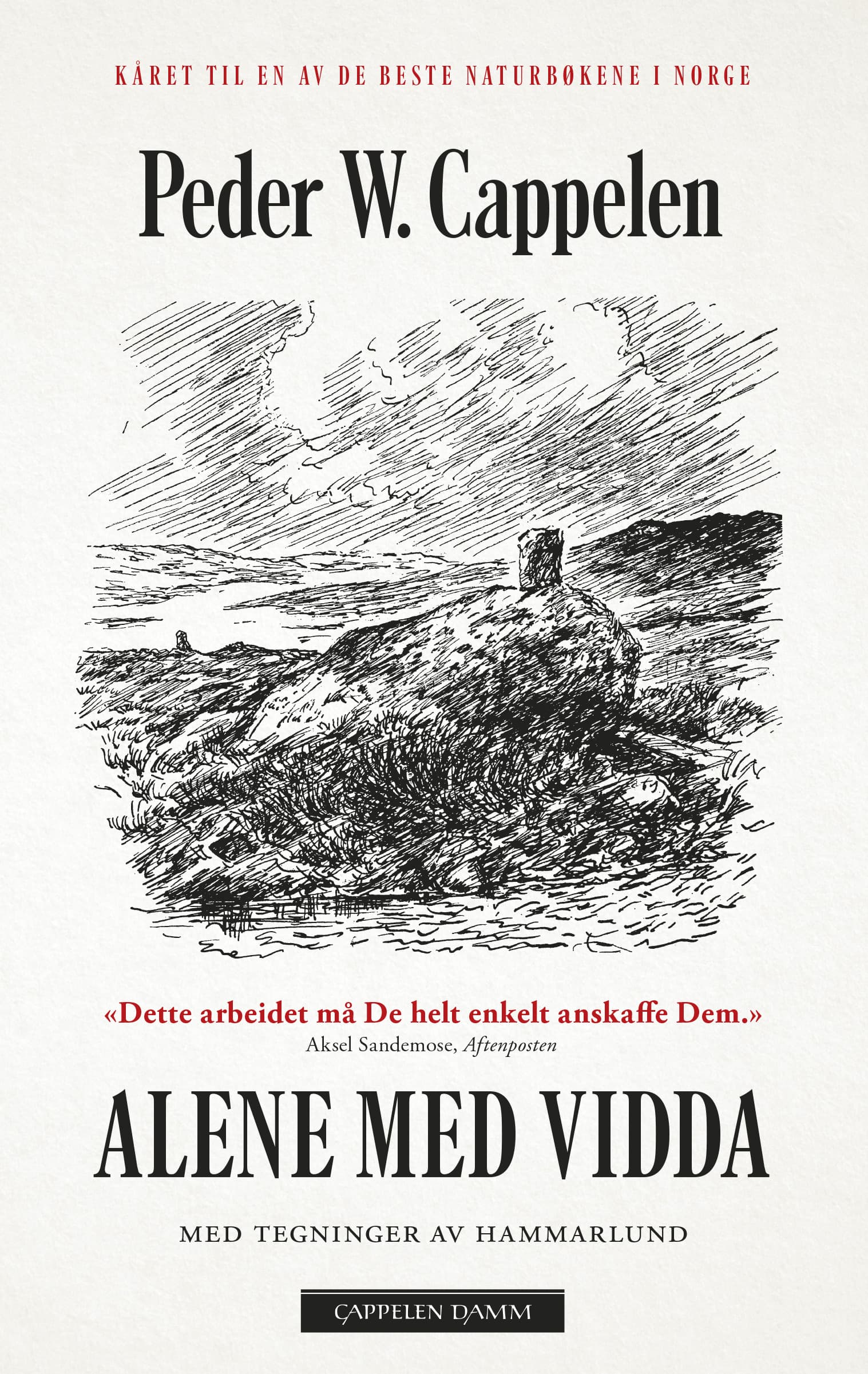 Omslag Alene med Vidda av Peder W. Cappelen (Heftet)