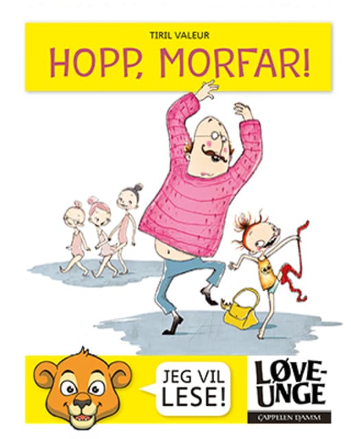 Omslag Hopp, morfar! av Tiril Valeur (Ebok)
