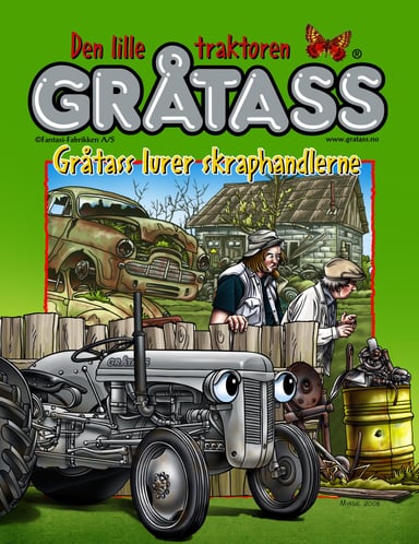 Omslag av "Gråtass lurer skraphandlerne"