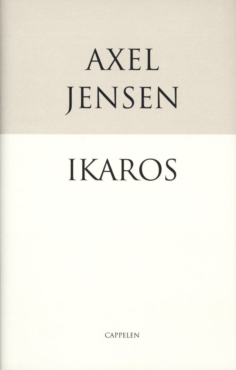 Omslag Ikaros av Axel Jensen (Innbundet)
