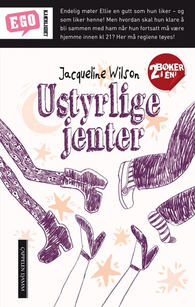 Omslag av "Ustyrlige jenter + Deppa jenter"