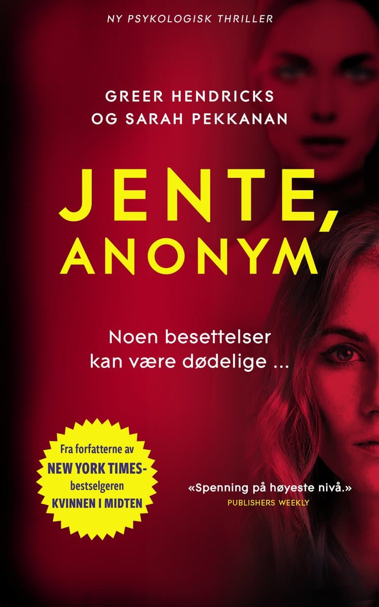 Omslag Jente, anonym av Greer Hendricks og Sarah Pekkanen (Ebok)
