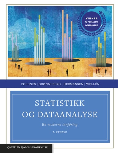 Omslag av "Statistikk og dataanalyse"