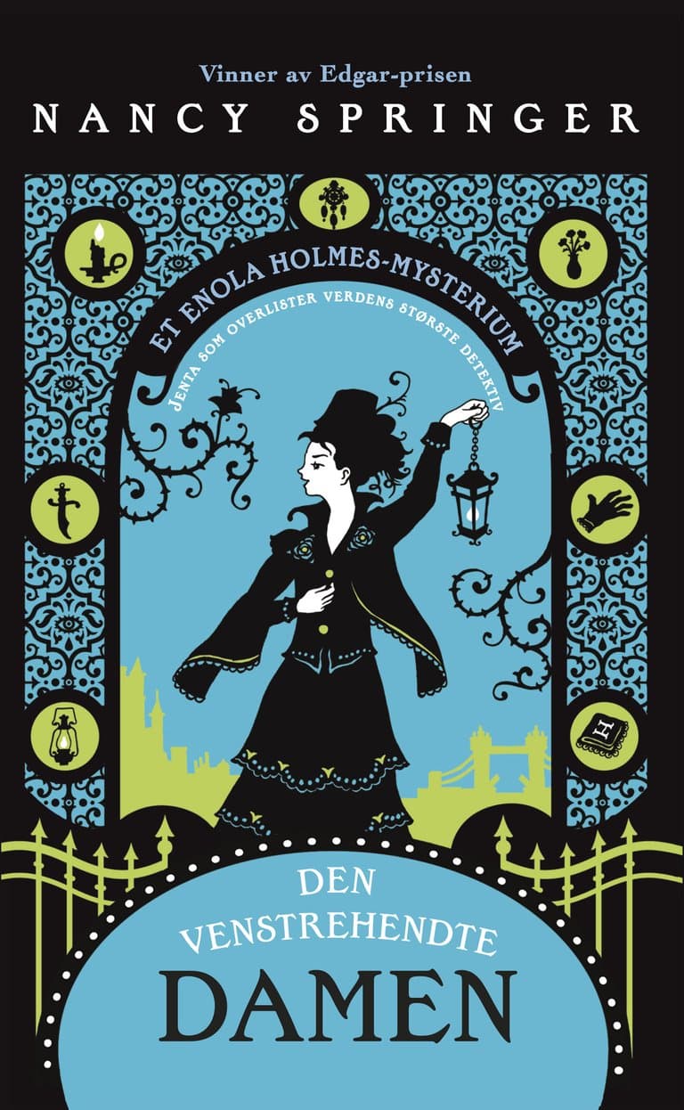 Omslag Enola Holmes Den venstrehendte damen av Nancy Springer (Ebok)