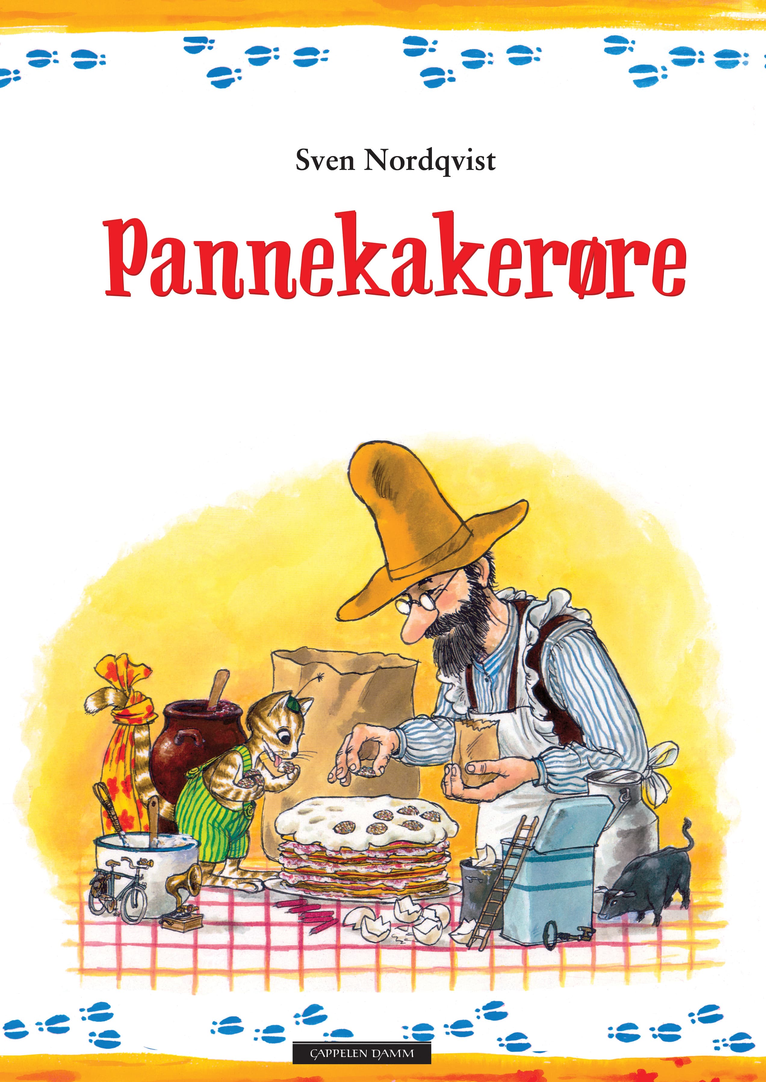 Omslag Gubben og katten - Pannekakerøre av Sven Nordqvist (Innbundet)