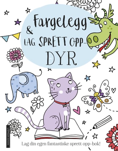Omslag av "Fargelegg & lag sprett opp-dyr"