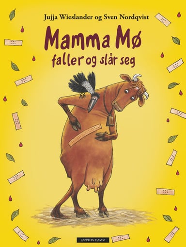 Omslag av "Mamma Mø faller og slår seg"