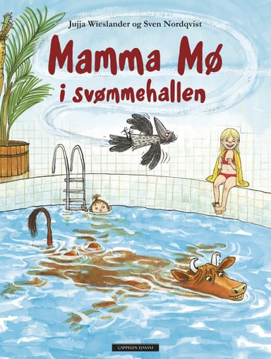 Omslag av "Mamma Mø i svømmehallen"