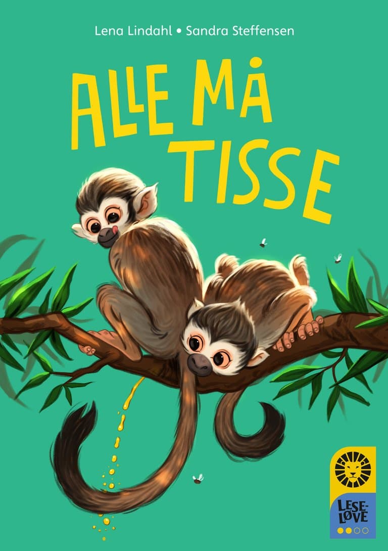 Omslag Leseløve nivå 2 - Alle må tisse av Lena Lindahl (Innbundet)