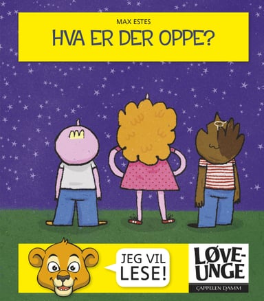 Omslag av "Løveunge - Hva er der oppe?"