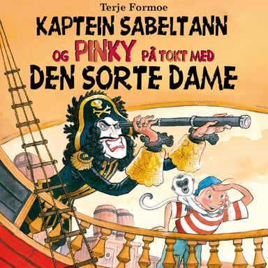 Omslag av "Kaptein Sabeltann og Pinky på tokt med Den Sorte Dame"