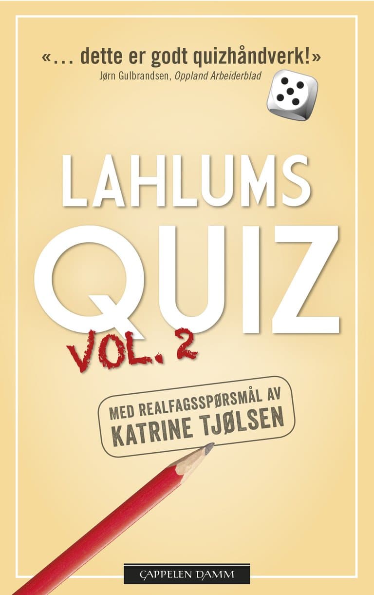 Omslag Lahlums Quiz vol.2 av Hans Olav Lahlum (Heftet)