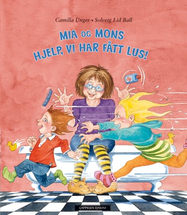 Omslag av "Mia, og Mons - Hjelp vi har fått lus!"