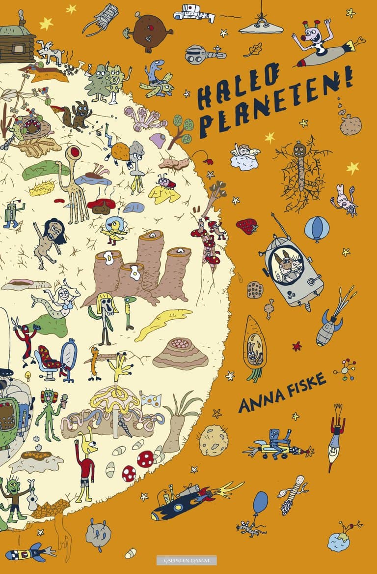 Omslag Hallo planeten! av Anna Fiske (Innbundet)