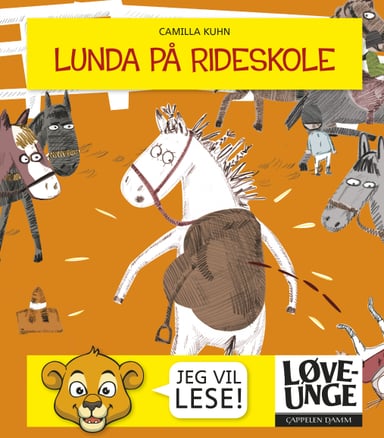 Omslag av "Løveunge - Lunda på rideskole"