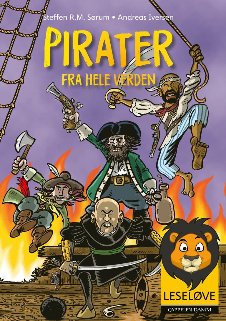 Omslag Leseløve - Pirater fra hele verden av Steffen Sørum (Ebok)