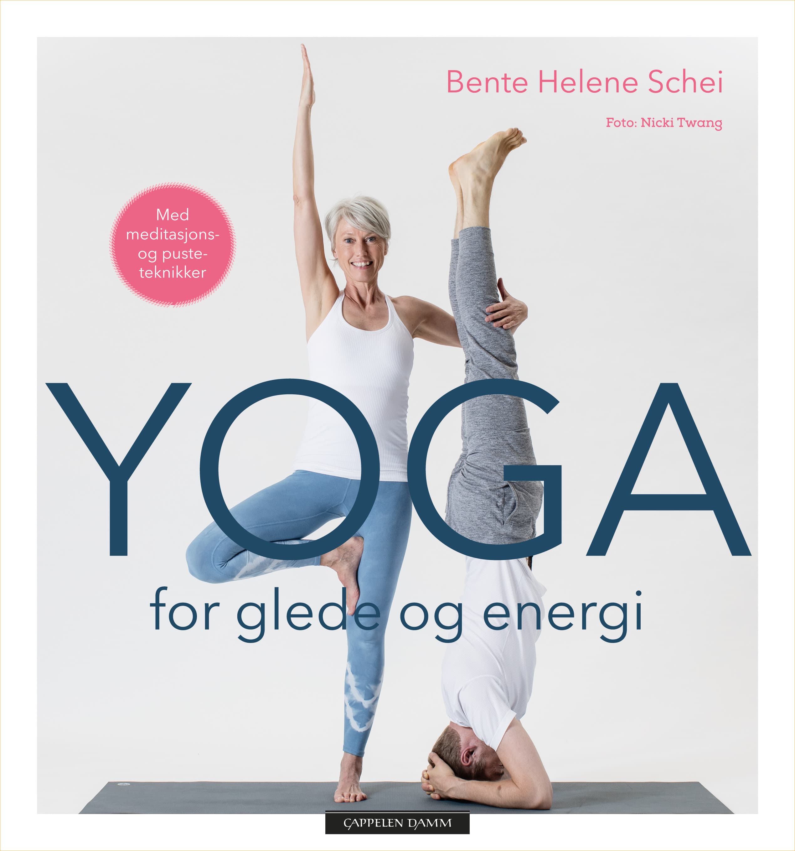Omslag Yoga for glede og energi av Bente Helene Schei (Innbundet)