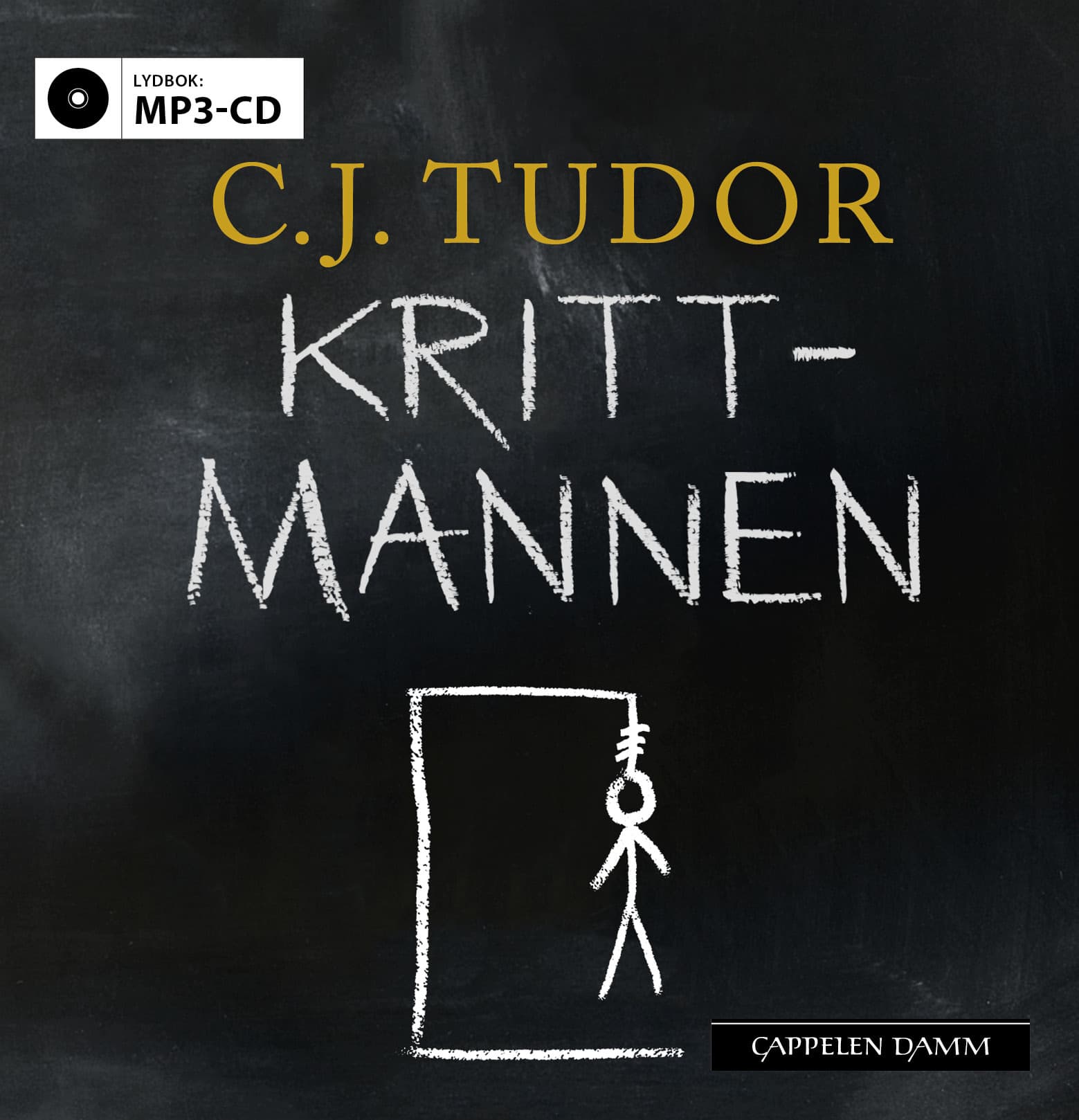 Omslag Krittmannen av C.J. Tudor (CD)