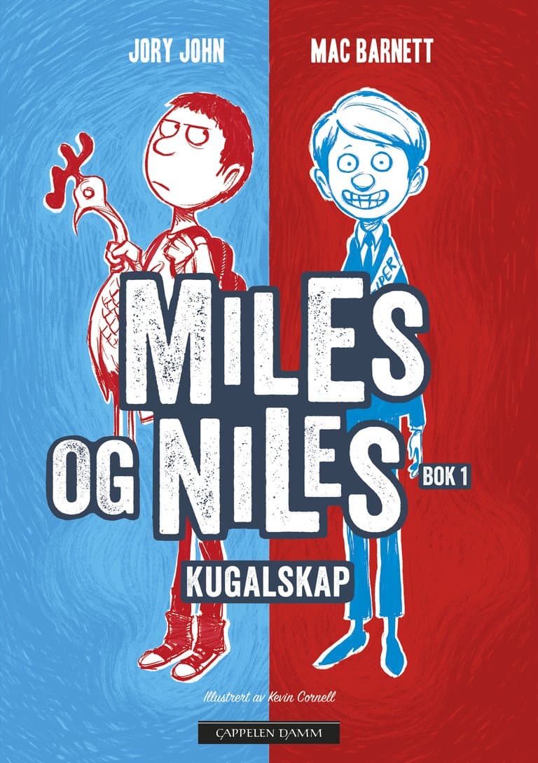 Omslag Miles og Niles. Bok 1. Kugalskap av Mac Barnett og Jory John (Heftet)