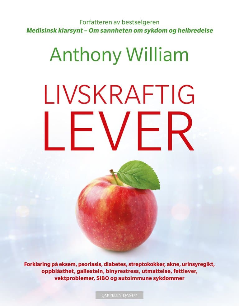 Omslag Livskraftig lever av Anthony William (Heftet)