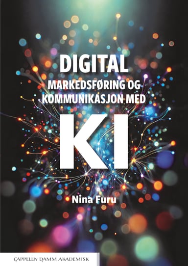 Omslag av "Digital markedsføring og kommunikasjon med KI"