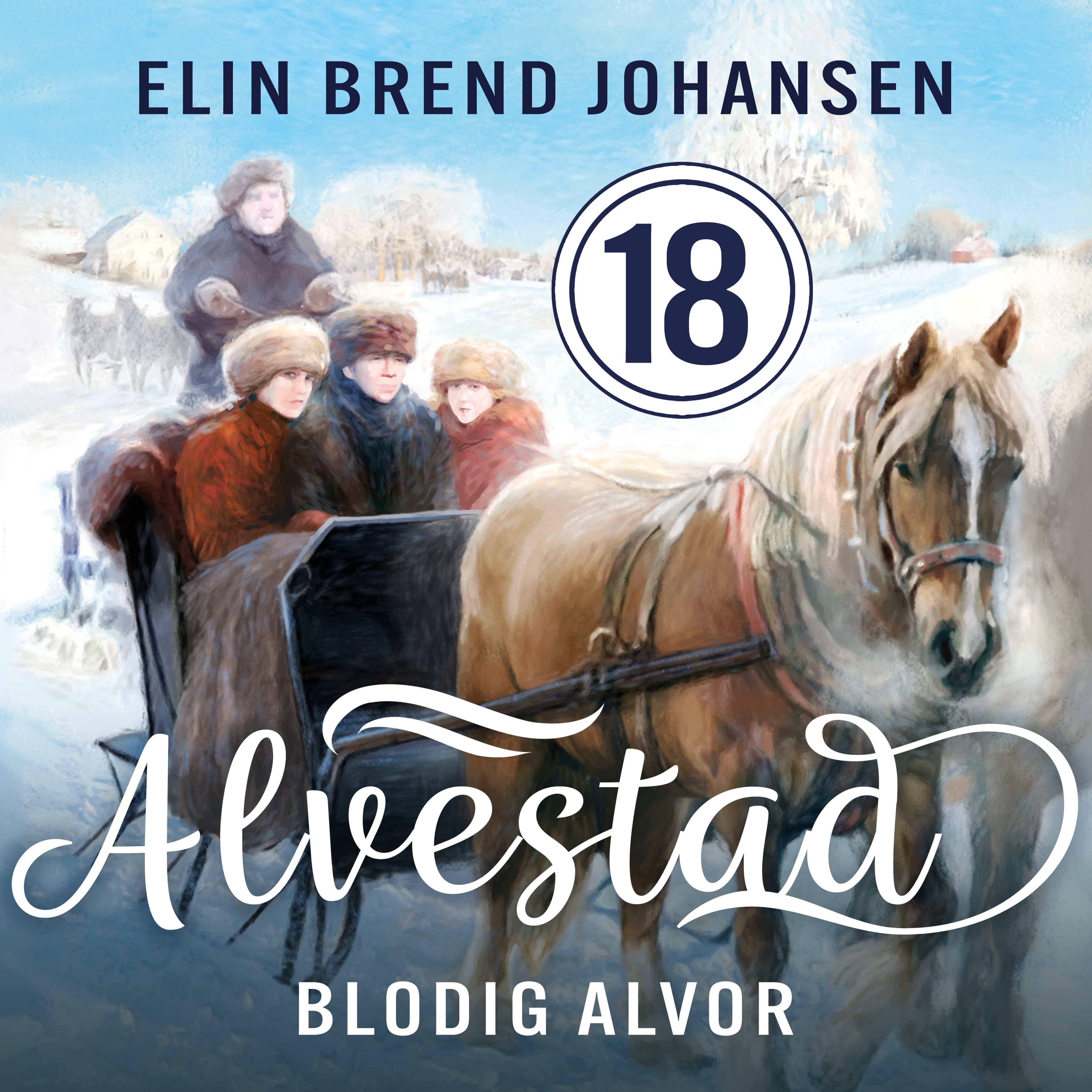 Omslag Blodig alvor av Elin Brend Johansen (Lydbok)