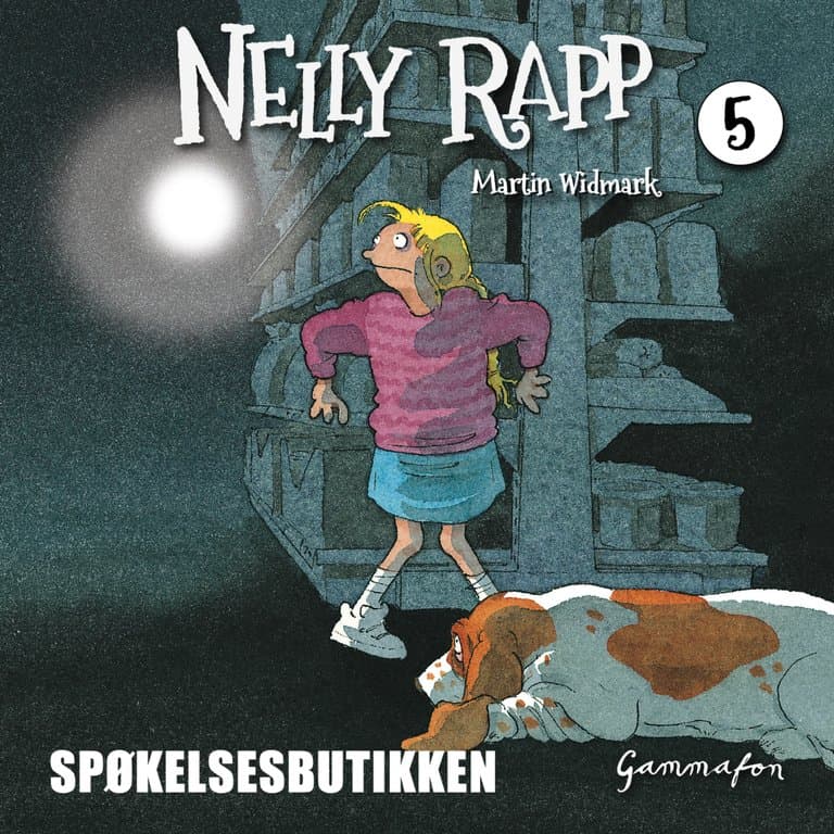 Omslag Nelly Rapp - Spøkelsesbutikken av Martin Widmark (Lydbok)