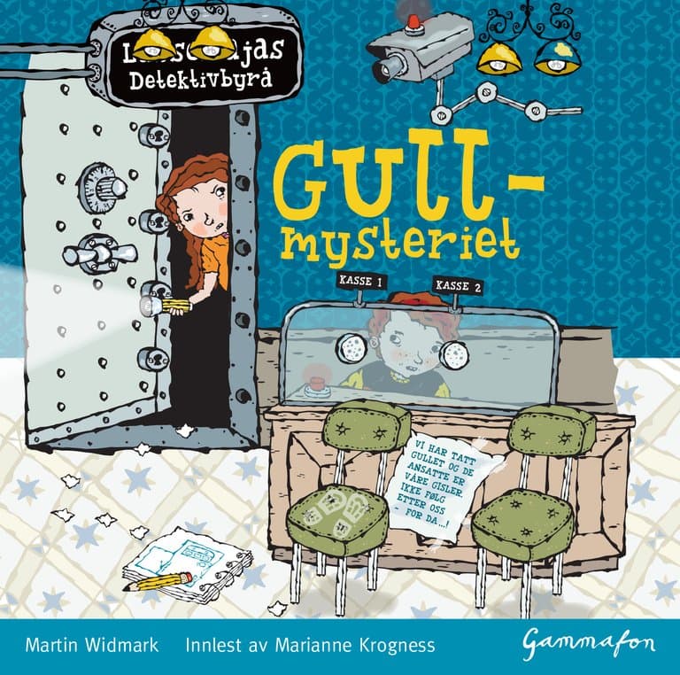 Omslag LasseMaja - Gullmysteriet av Martin Widmark (Lydbok)
