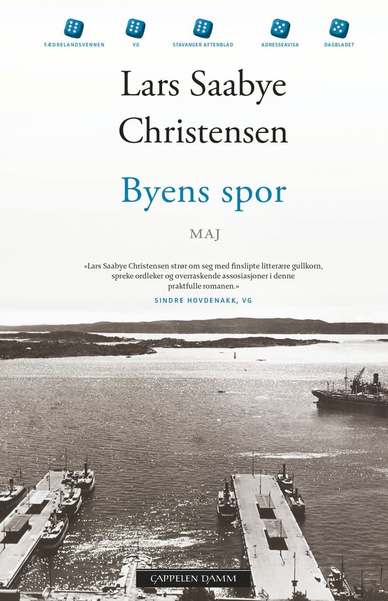 Omslag Byens spor - Maj av Lars Saabye Christensen (Heftet)