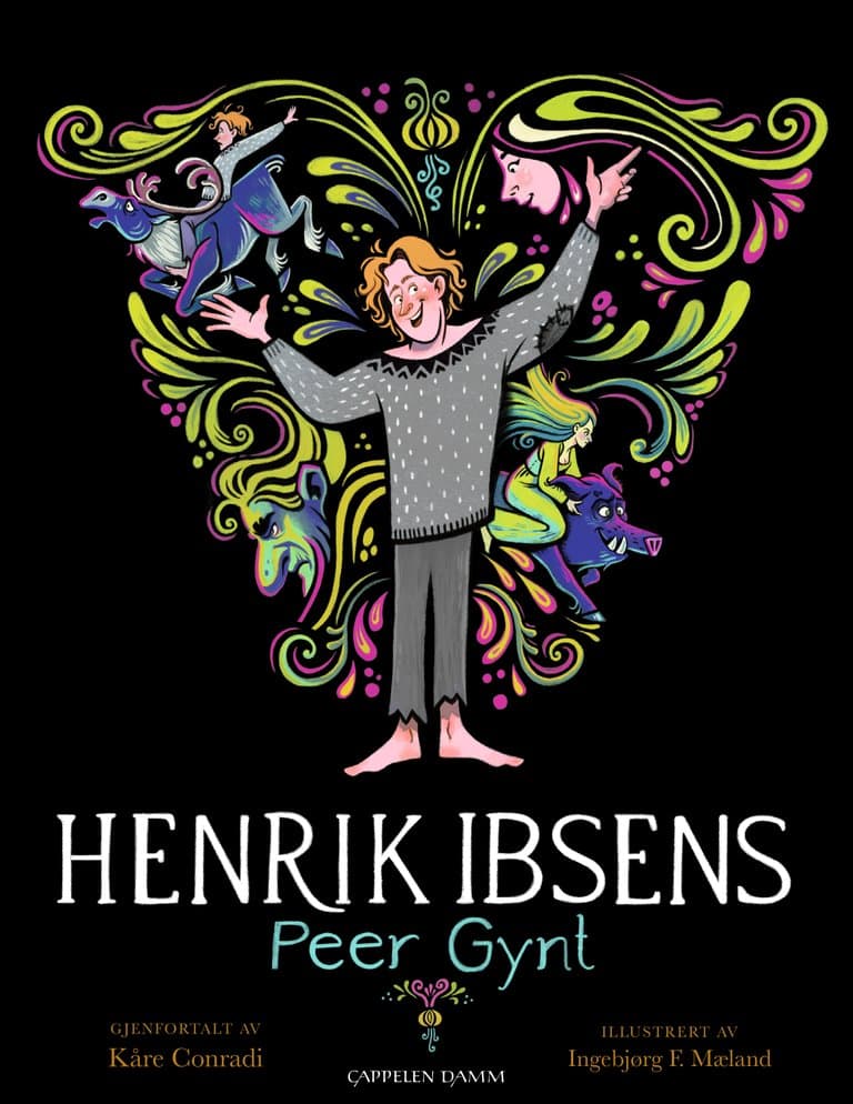 Omslag Henrik Ibsens Peer Gynt av Kåre Conradi (Innbundet)