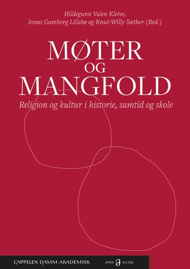 Omslag av "Møter og mangfold: Religion og kultur i historie, samtid og skole"