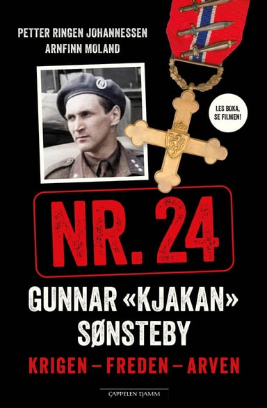 Omslag av "Nr. 24 Gunnar «Kjakan» Sønsteby"